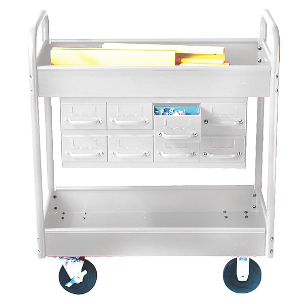 Stock Cart, 2 Shelfs, 8 Drawers 800lb, WH