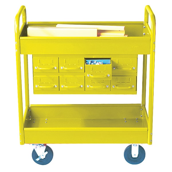 Stock Cart, 2 Shelfs, 8 Drawers 800lb, YL
