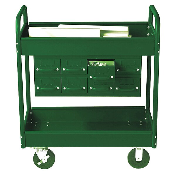 Stock Cart, 2 Shelfs, 8 Drawers 800lb, GN