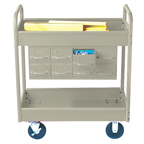 Stock Cart, 2 Shelfs, 8 Drawers 800lb, PY