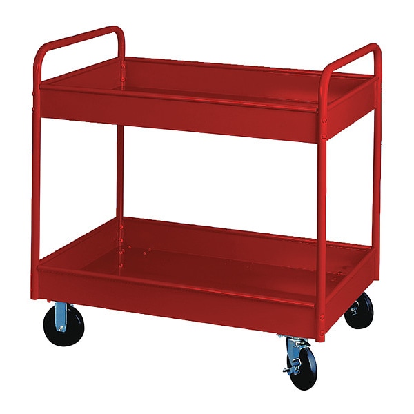 Stock Cart, 2 Shlv 800Lb Cap, 36x24x36, RD