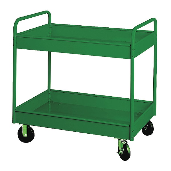 Stock Cart, 2 Shl 500 Lb. Cap 36x24x36, GN