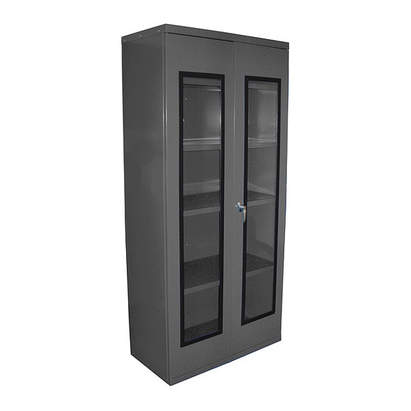 QuickView Storage Cab 24 in D X36 in W X78 in H, Gray