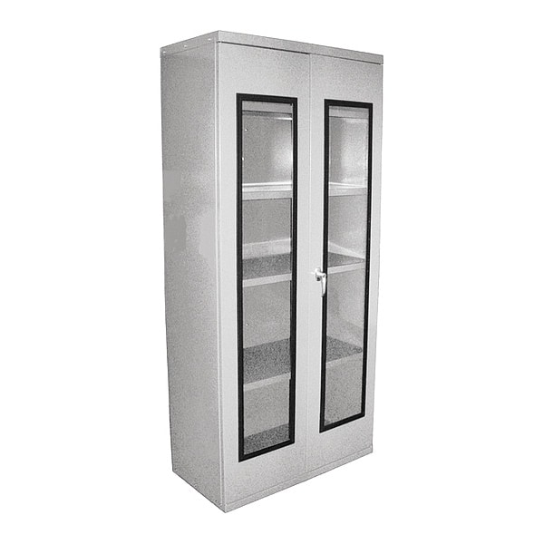 QuickView Storage Cab 24 in D X48 in W X78 in H, Light Gray