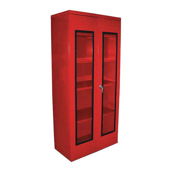 QuickView Storage Cab 24 in D X48 in W X78 in H, Red