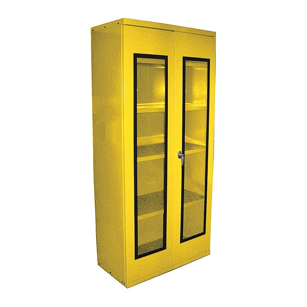 QuickView Storage Cab 24 in D X36 in W X78 in H, Yellow