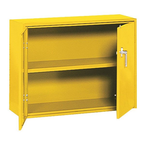 Handy Cabinet, 30 in W x 13 in D x27 in H, Yellow