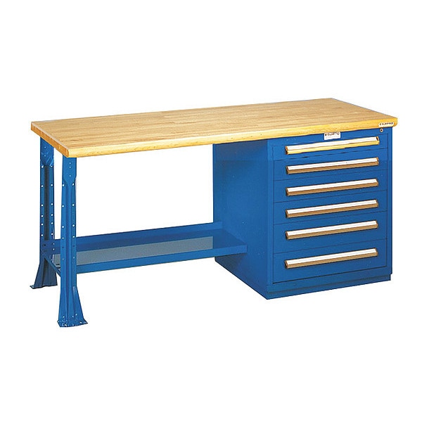 Modular Drawer Bench-30"Dx6'Wx34"H, GY