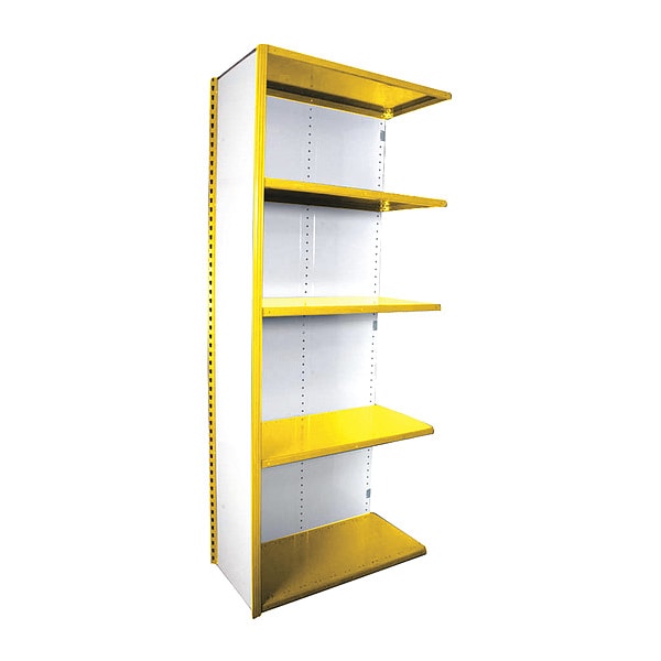 VGrip ShelveClsd Add 7Hx2Dx4W-w7 shl, YL, Depth: 24"