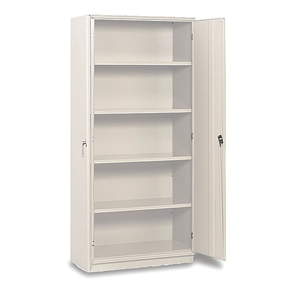 Storage Cabinet, 36 in W x18 in D x78 in H, Whiteite