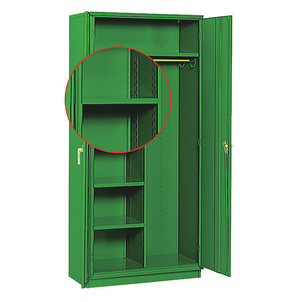 Storage Cabinet Extra 18"D Half Shelf, GN