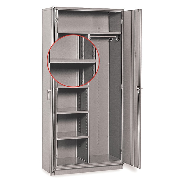 Storage Cabinet Extra 18"D Half Shelf, GY