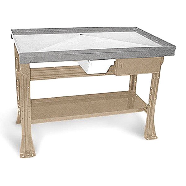 Tear Down Bench SS top 30"Dx60"Wx34"H, PY