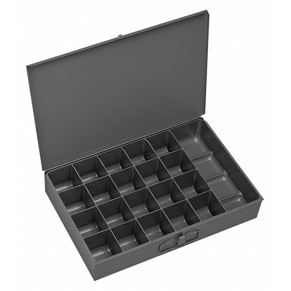 Large, 21 opening, compartment box for small parts storage