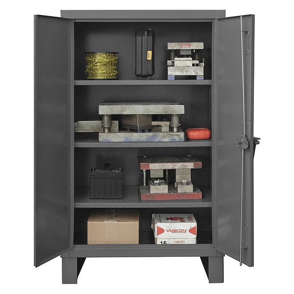 Heavy Duty Lockable Storage Cabinet, 2 doors, 3 adjustable shelves