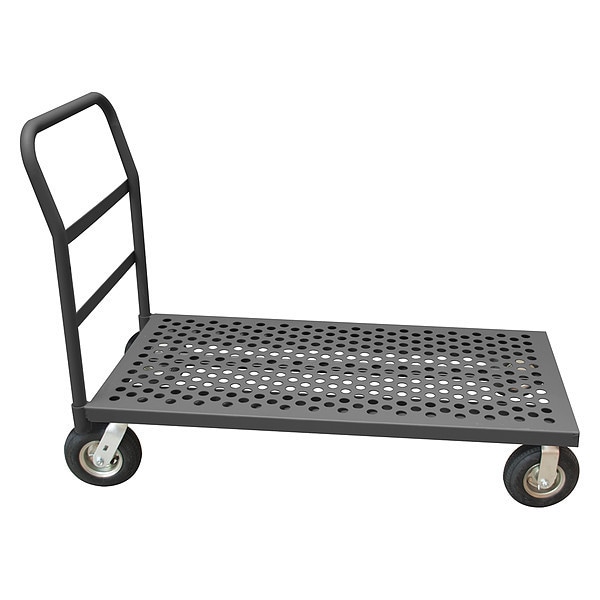 Platform Truck 12ga Stl platform, 8" Pneumatic, lips down