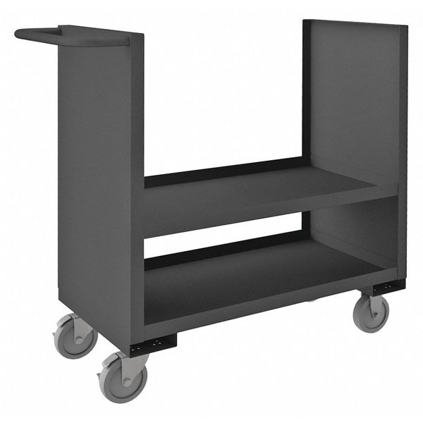 Stock truck, 2 sided, 14 gauge steel, 2 shelves