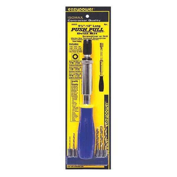 Push Pull Click Drill Kit, 8 pcs.