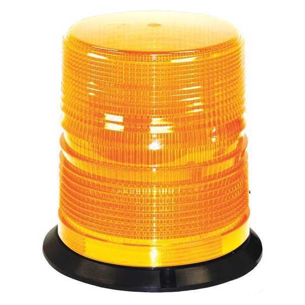 6.5 Inch by 6.5 Inch Amber LED Beacon Light With Tall Lens
