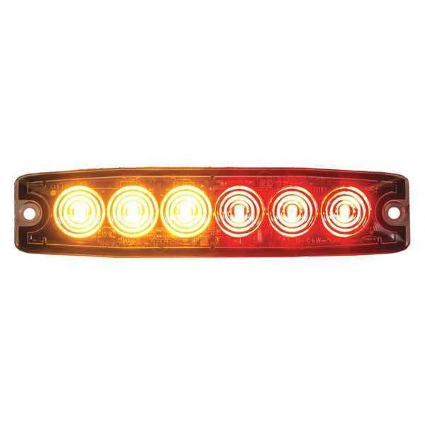 Ultra Thin 5 Inch Amber/Red LED Strobe Light