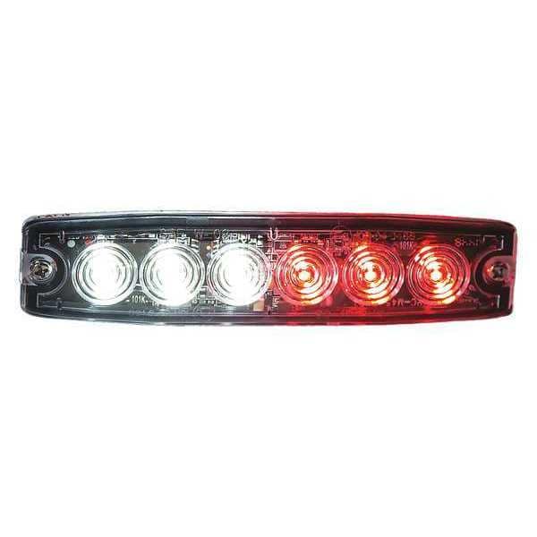 Ultra Thin 5 Inch Clear/Red LED Strobe Light
