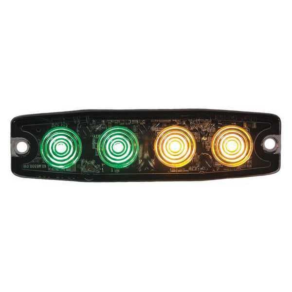 Ultra Thin 4.5 Inch Green/Amber LED Strobe Light