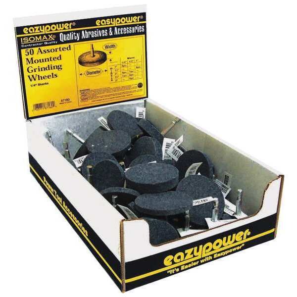 Assorted Mounted Grinding Wheels, 50 pcs.