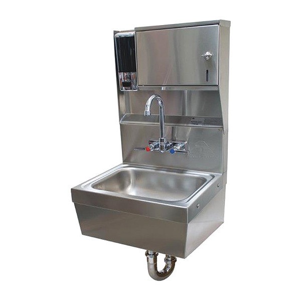 Handsink w/Towel/Soap Disp, Faucet, Ptrap & Skirt