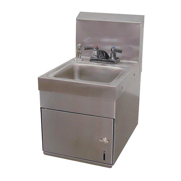 Spacesaver Hand Sink w/Undermount Towel Disp/ Soap Disp