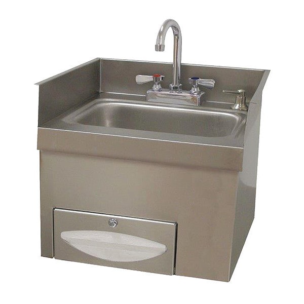Countertop Installed 9x9x5 Handsink w/Faucet/Towel Disp