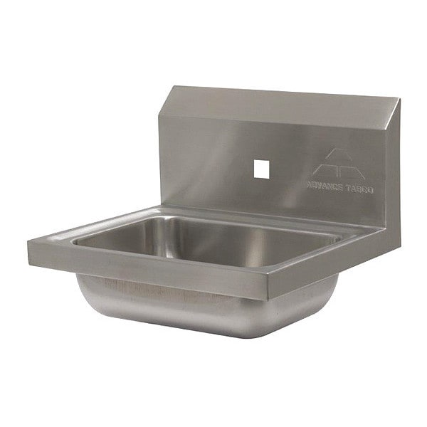 Wall Mt Handsink w/Singl Splash Faucet Hole Punch