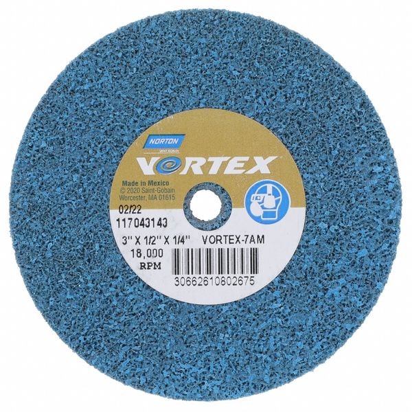 Bond Non Woven Wheel, 3" dia, 18,100 RPM