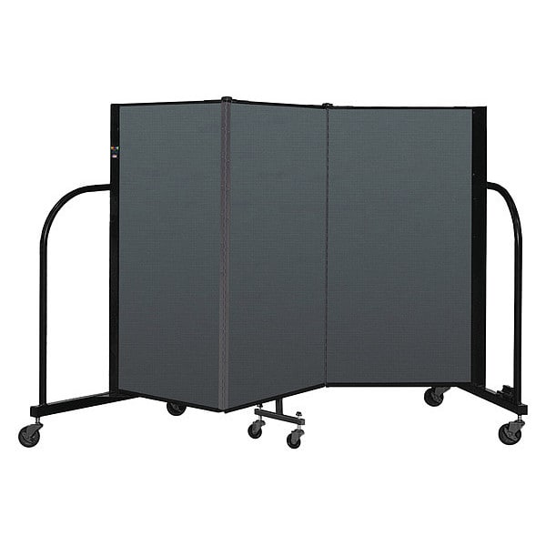 Portable Room Divider, 3 Panel, 4 ft. H