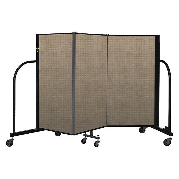 Portable Room Divider, 3 Panel, 4 ft. H