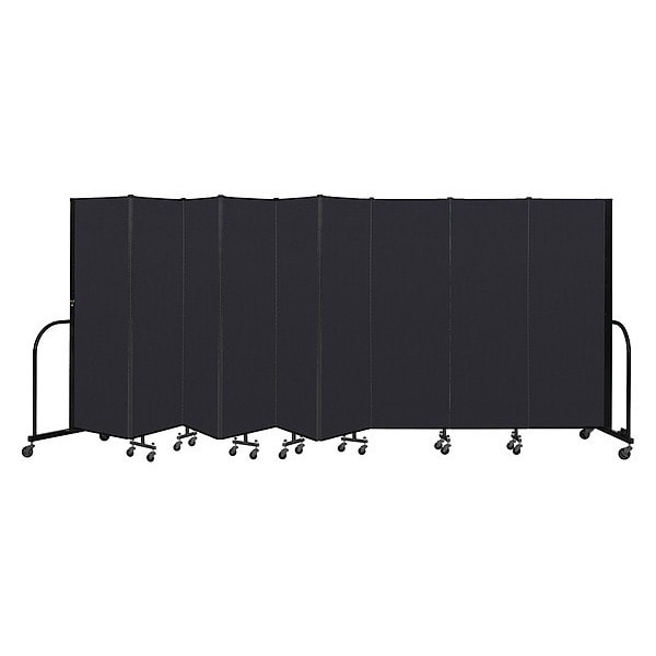 Portable Room Divider, 9 Panel, 6 ft. H