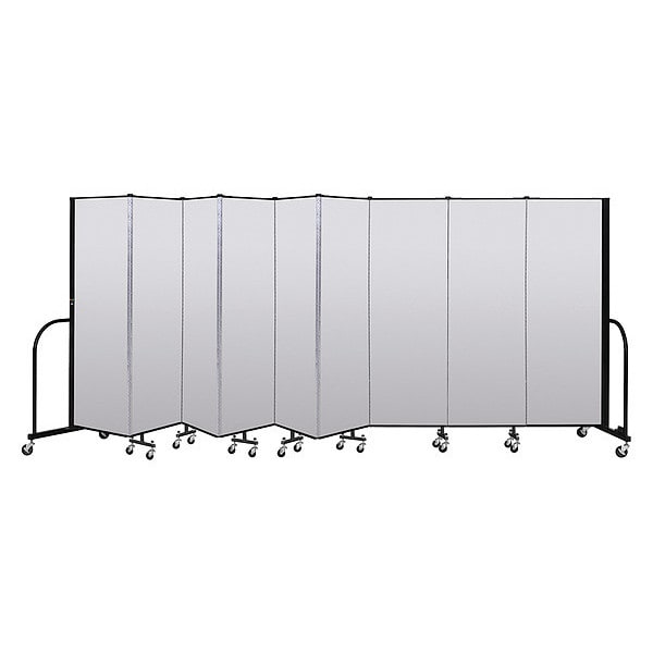 Portable Room Divider, 9 Panel, 6 ft. H