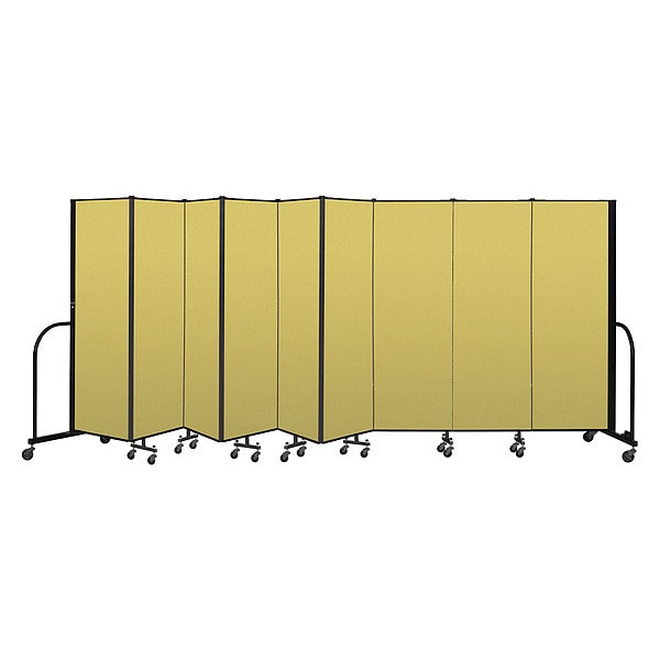 Portable Room Divider, 9 Panel, 6 ft. H
