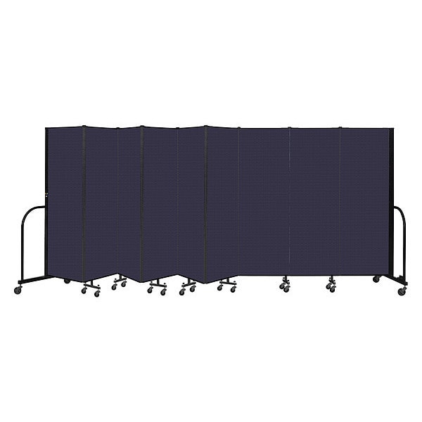 Portable Room Divider, 9 Panel, 6 ft. H
