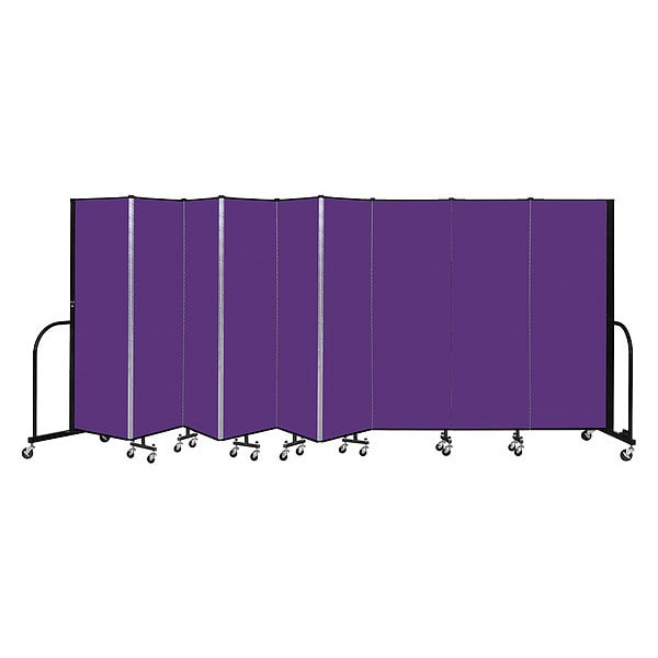 Portable Room Divider, 9 Panel, 6 ft. H
