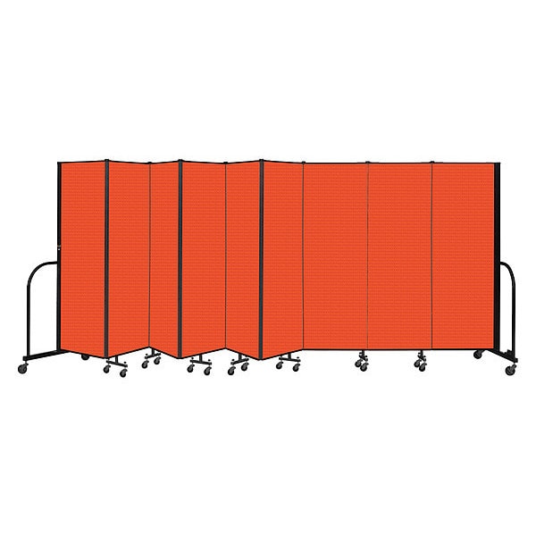 Portable Room Divider, 9 Panel, 6 ft. H