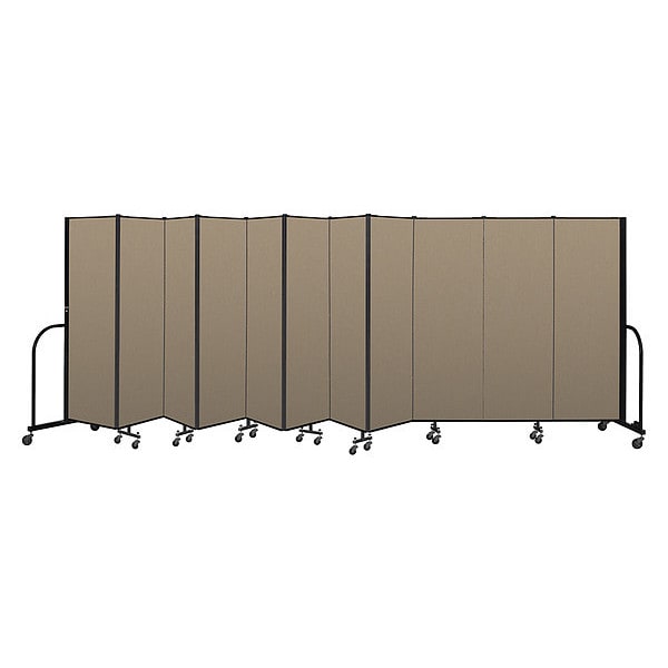 Portable Room Divider, 11 Panel, 6 ft. H