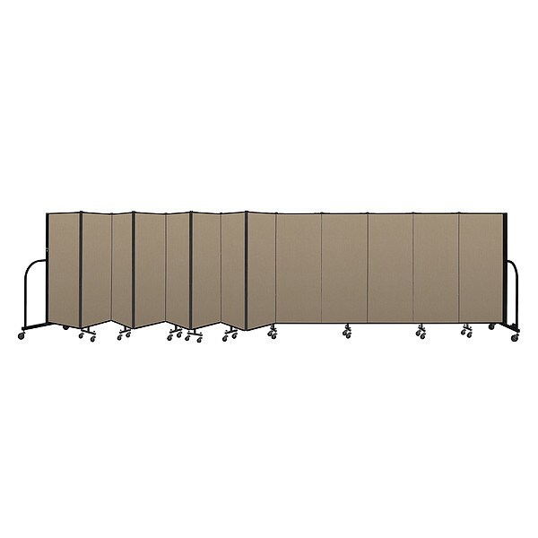 Portable Room Divider, 13 Panel, 5 ft. H