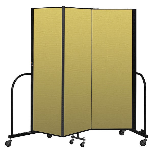 Portable Room Divider, 3 Panel, 6 ft. H