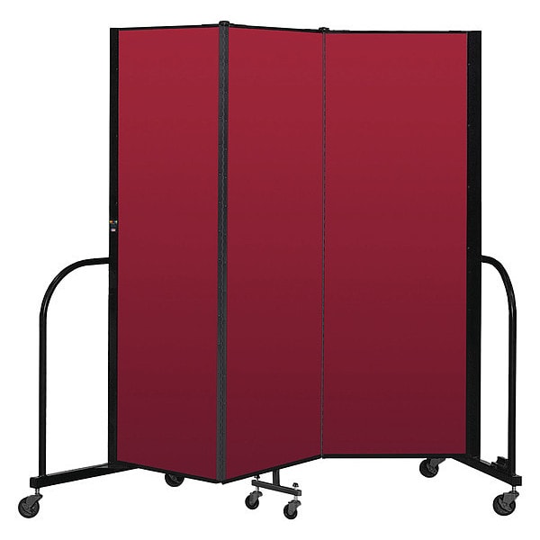 Portable Room Divider, 3 Panel, 6 ft. H