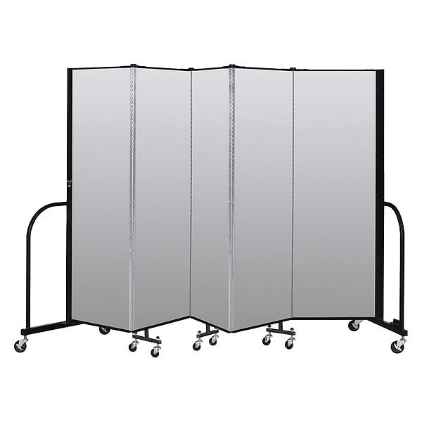Portable Room Divider, 5 Panel, 6 ft. H