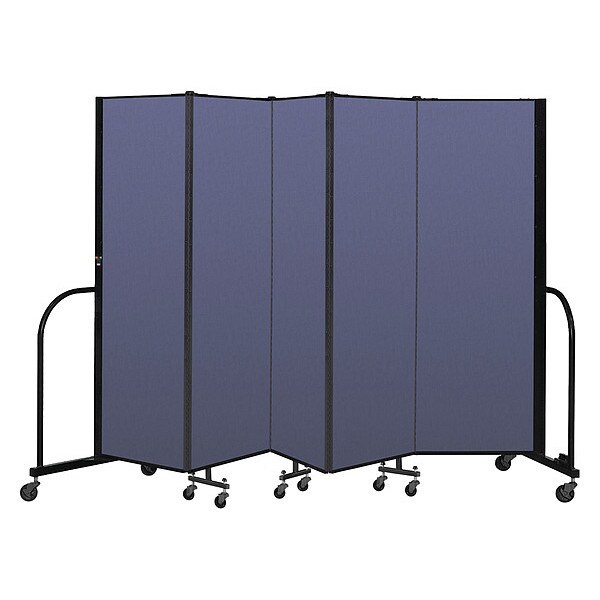 Portable Room Divider, 5 Panel, 6 ft. H