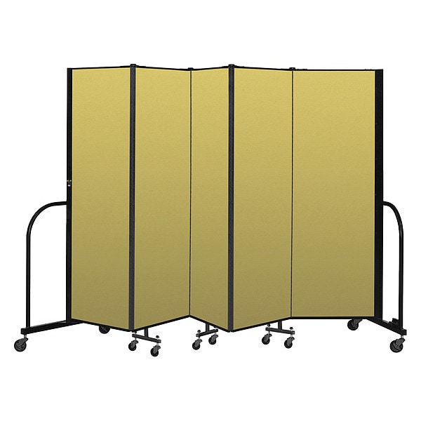 Portable Room Divider, 5 Panel, 6 ft. H