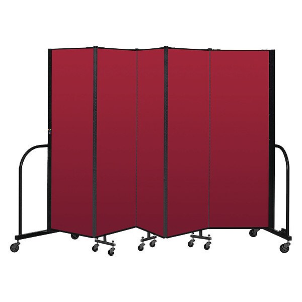 Portable Room Divider, 5 Panel, 6 ft. H