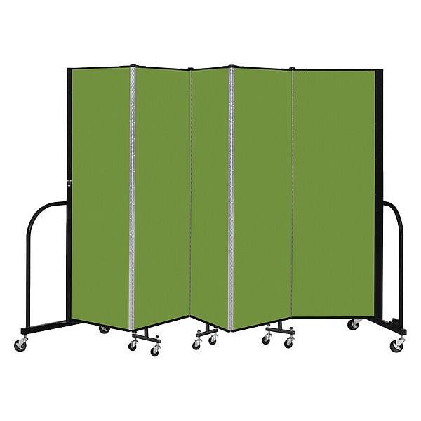 Portable Room Divider, 5 Panel, 6 ft. H