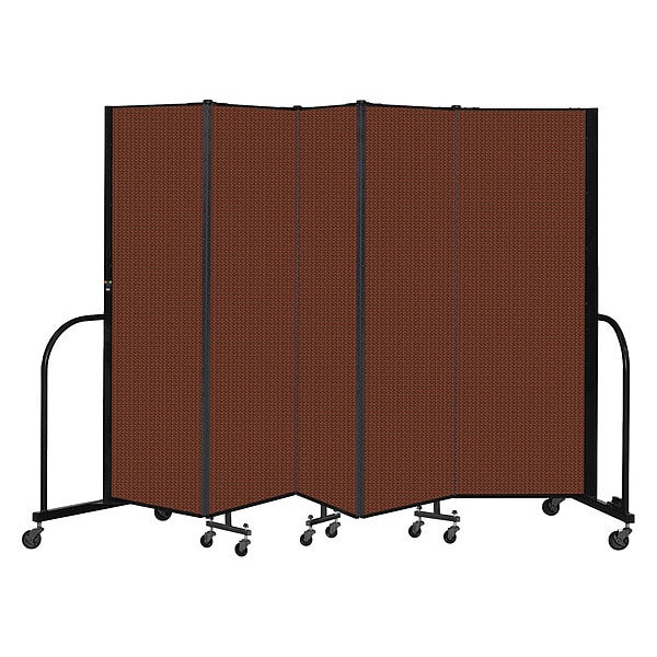 Portable Room Divider, 5 Panel, 6 ft. H
